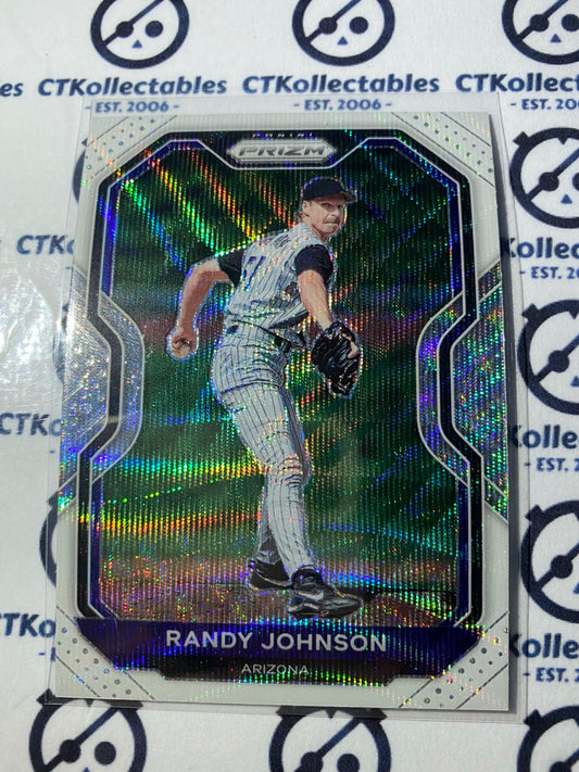 2021 Panini Prizm Baseball Randy Johnson White Wave Prizm #141 Arizona