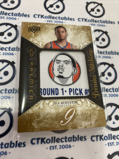 2008/09 U/D Premier DJ Augustin Premier Stitchings #25/25 Bobcats