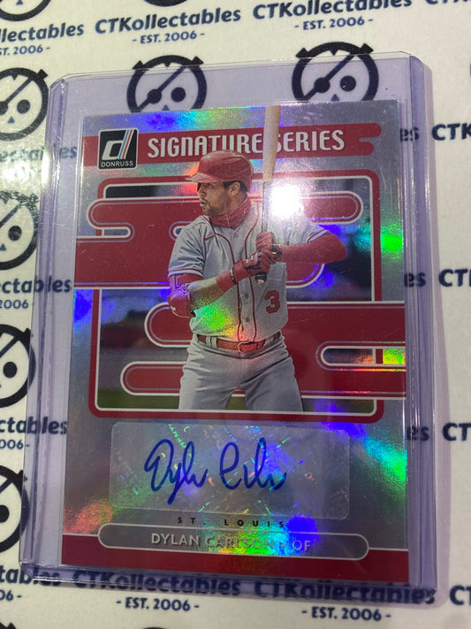 2021 Panini Donruss Baseball Dylan Carlson Signature Series #SS-DC