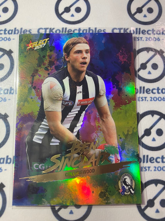 2017 AFL Select Footy Stars Holofoil - #HF34. Ben Sinclair Magpies