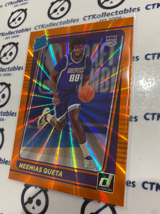 2021-22 NBA Donruss Orange Laser Neemias Queta Rated Rookie #206 Kings