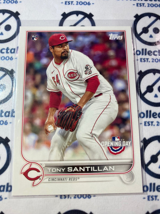2022 Topps Opening Day Baseball Tony Santillan Rookie card RC #161 Reds