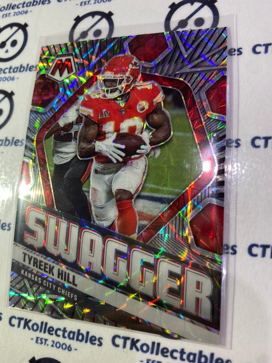 2021 Panini NFL Mosaic Tyreek Hill Swagger Silver Mosaic Prizm #SWAG2 Chiefs
