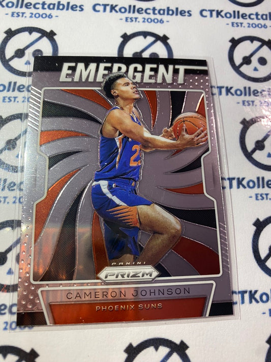 2019-20 Panini NBA Prizm Cameron Johnson Emergent RC #13 Suns