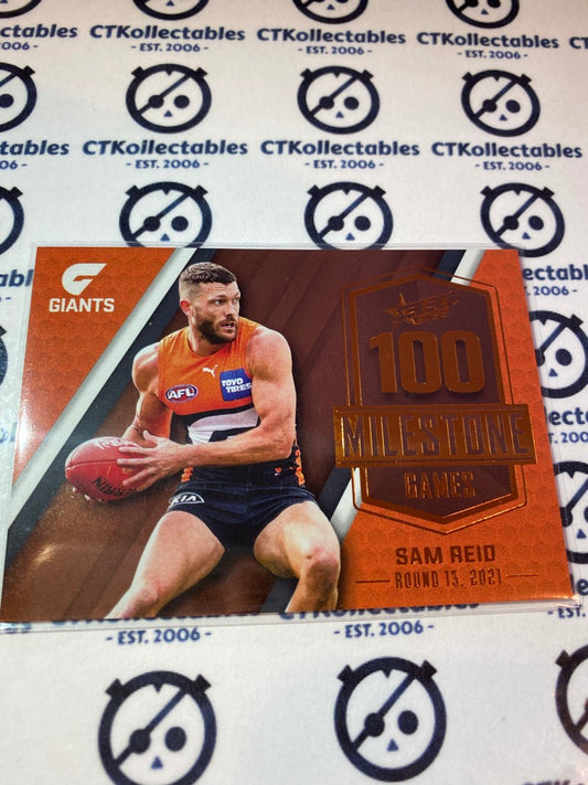 2022 AFL Footy Stars Milestone 100 games - Sam Reid MG37