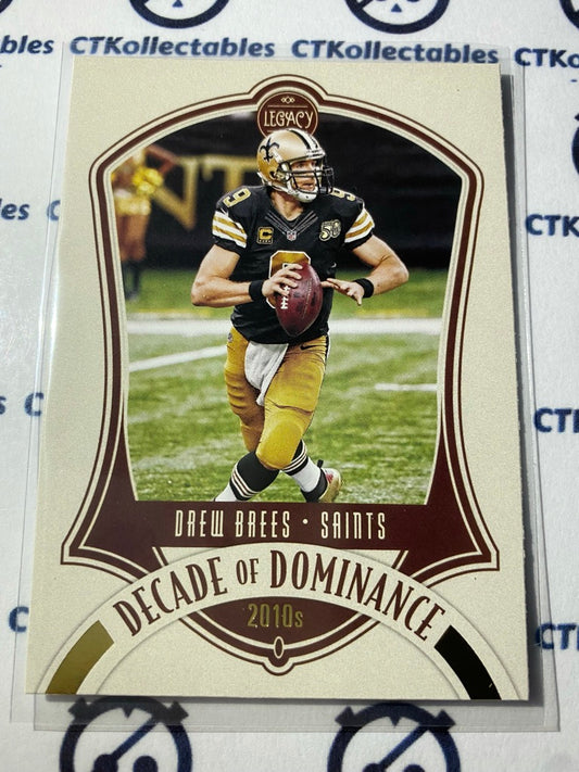 2021 NFL Legacy Decade Of Dominance Drew Brees #DD-18 Saints