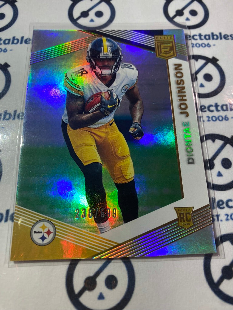 2019 NFL Donruss Elite Diontae Johnson rookie Card #236/699 Steelers RC