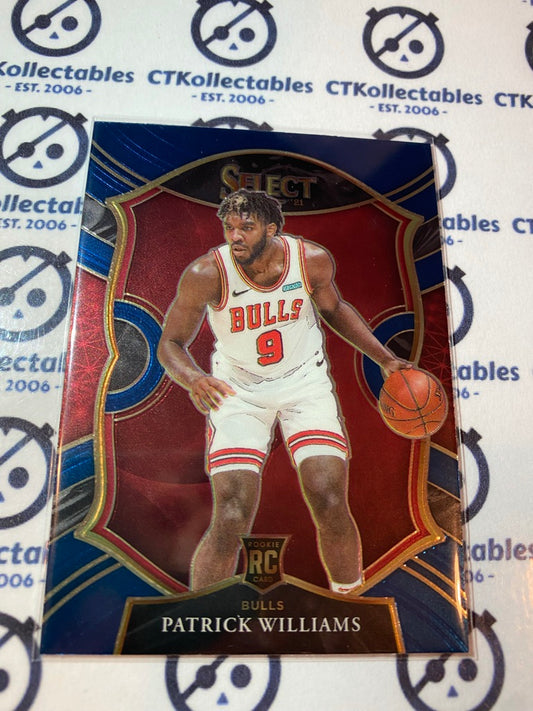 2020-21 Panini NBA Select Patrick Williams Blue RC Concourse #64 Bulls