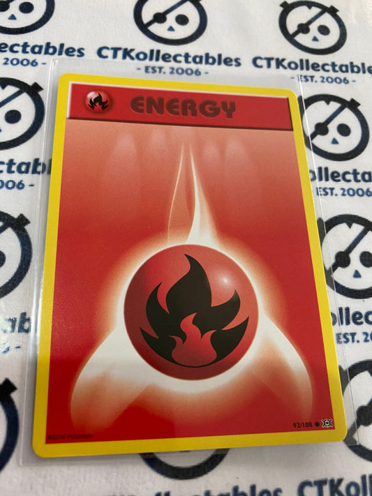 Fire Energy #92/108 Base Pokémon Card XY EVOLUTIONS