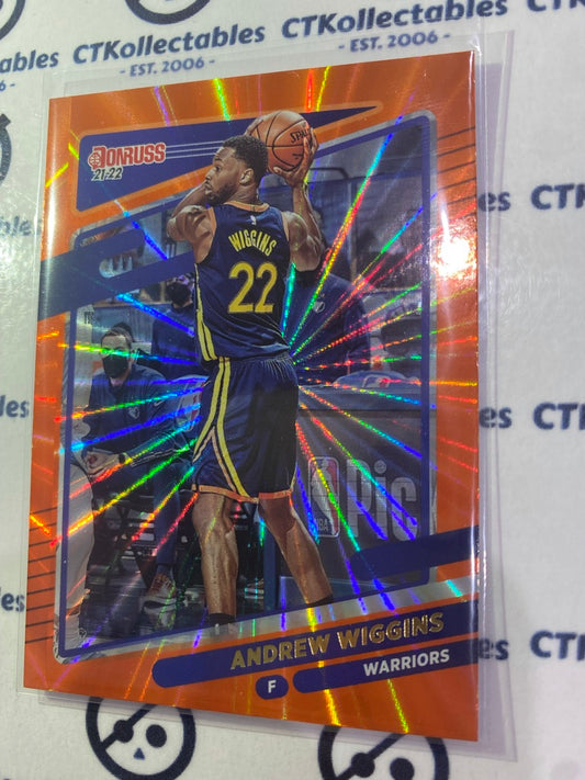 2021-22 NBA Donruss Orange Laser Andrew Wiggins #26 Warriors