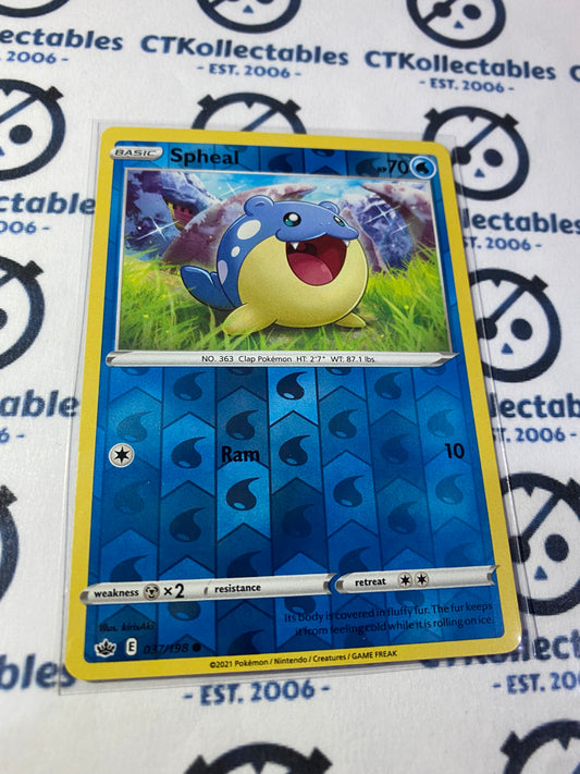 Spheal Reverse Holo #037/198 Pokémon Card Chilling Reign