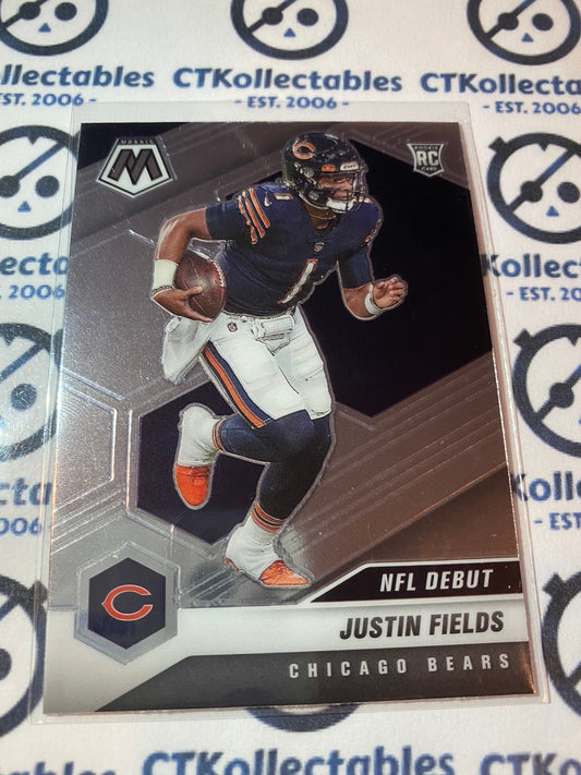 2021 Panini NFL Mosaic Justin fields NFL DEBUT RC #242 Bears