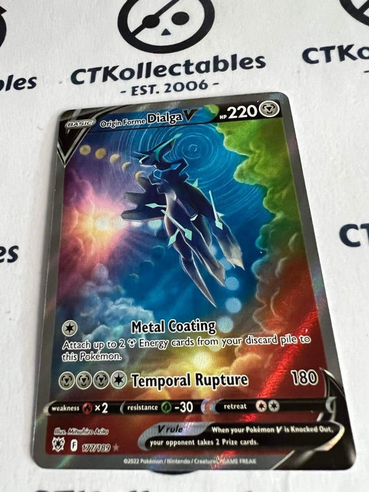 Origin Forme Dialga Alternative Art #177/189 2022 Sword & Shield Astral Radiance Pokemon Card