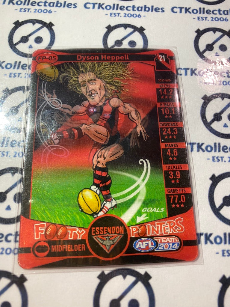 2014 AFL Teamcoach Footy Pointers #Fp-05 Dyson Heppell Bombers