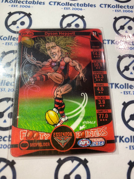 2014 AFL Teamcoach Footy Pointers #Fp-05 Dyson Heppell Bombers