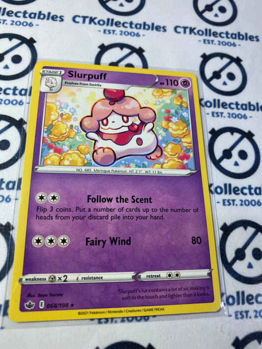 Slurpuff Base #068/198 Pokémon Card Chilling Reign