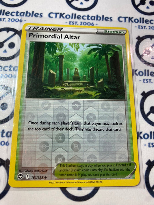Primordial Altar Trainer Reverse Holo #167/195 2022 Sword & Shield Silver Tempest Pokemon Card