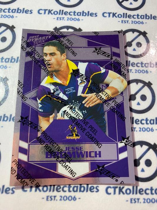 2012 NRL Select Dynasty Silver Parallel #SP77 Jesse Bromwich Storm