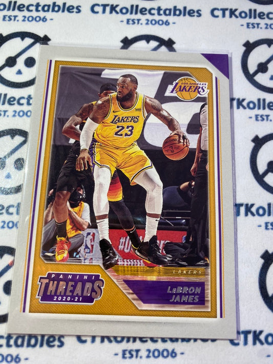 2020-21 NBA Panini Chronicles Threads Lebron James Base #85 LAkers