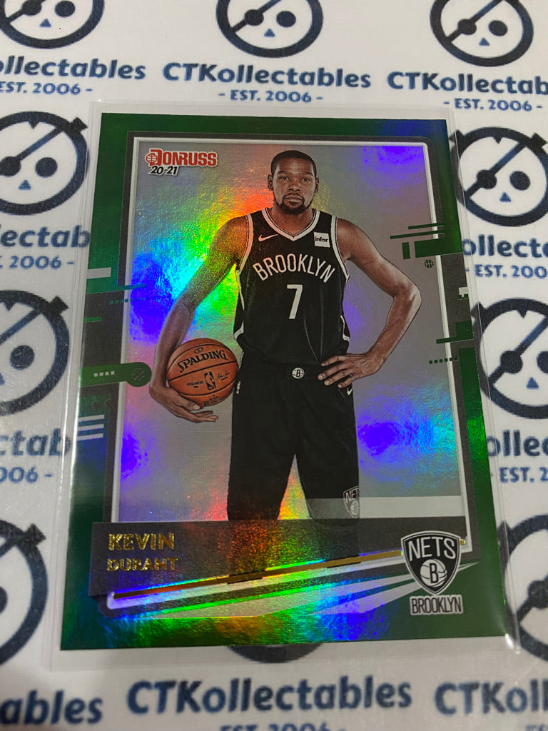 2020-21 NBA Donruss Green Flood Kevin Durant #93 Nets