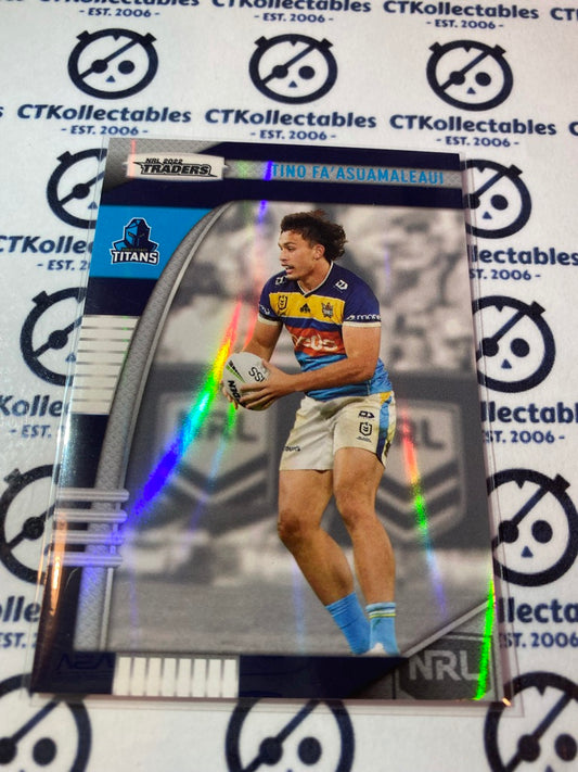 2022 TLA NRL Traders Silver Parallel - PS 044 Tino Fa'asuamaleaui