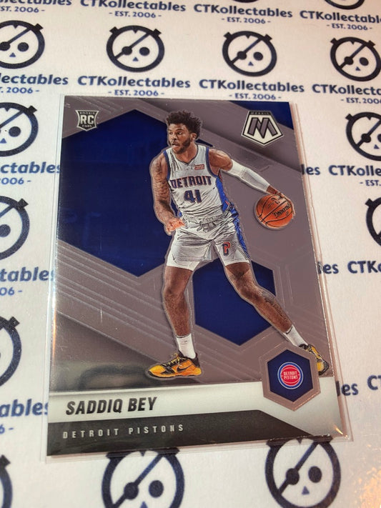 2020-21 NBA Mosaic Saddiq Bey True RC #209 Pistons