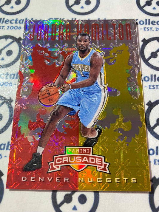 2012-13 Panini Crusade Jordan Hamilton Red Gold #82/99 Nuggets