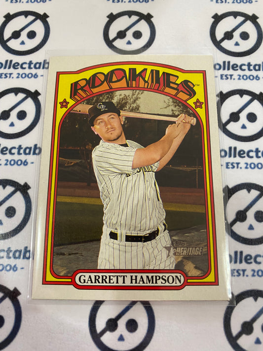 2021 MLB Heritage Rookies Garrett Hampson RC #221 Rockies