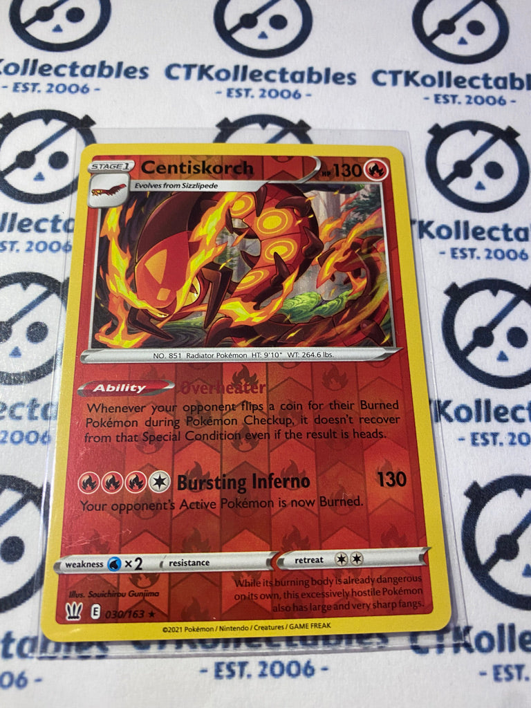 Centiskorch #030/163 Reverse Holo Pokémon Card Battle Styles