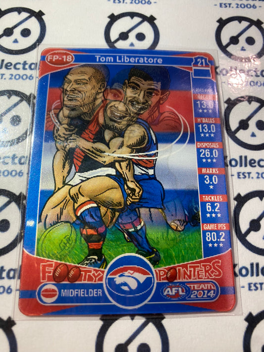 2014 AFL Teamcoach Footy Pointers #FP-18 Tom Liberatore Bulldogs