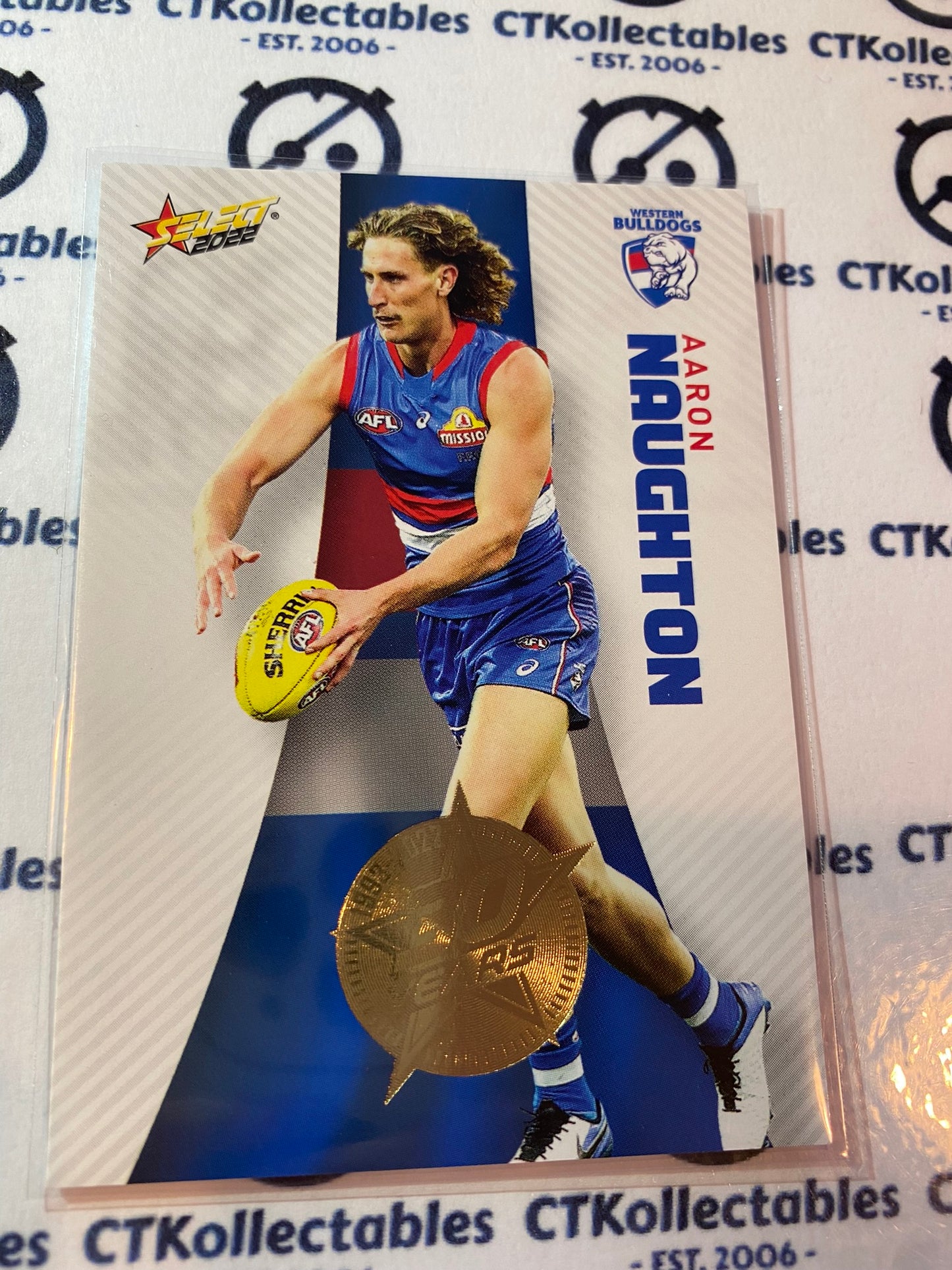 2022 AFL Footy Stars Gold 30th Anniversary - Aaron Naughton #179