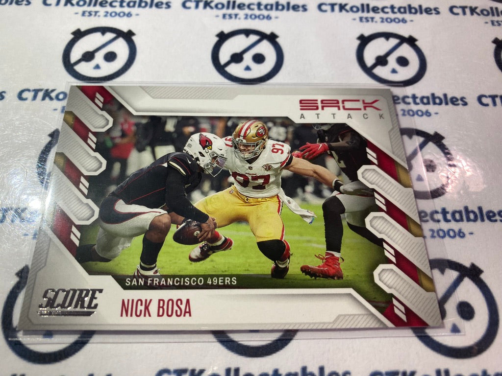 2022 NFL Panini Score Nick Bosa Sack Attack #SA-NB 49ers