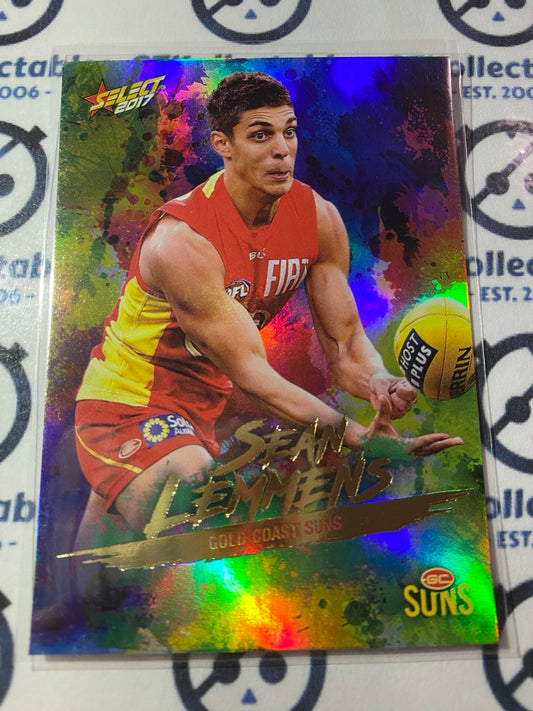2017 AFL Select Footy Stars Holofoil - #HF67 Sean Lemmens Suns