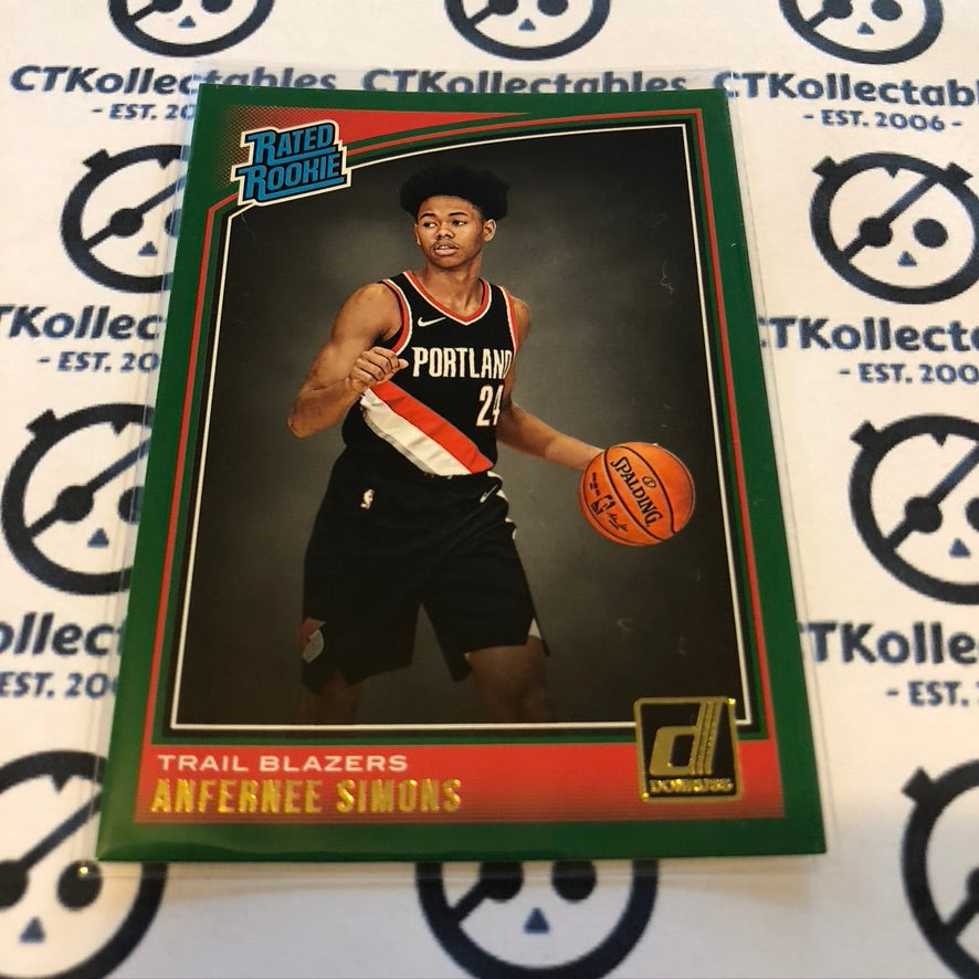 Anfernee Simons Rated Rookie Green #186 2018-19 PANINI Donruss