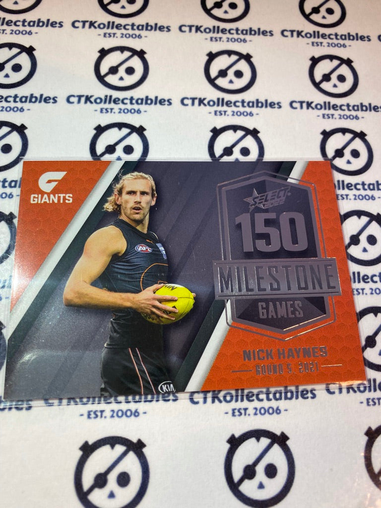 2022 AFL Footy Stars Milestone 150 games - Nick Haynes MG36