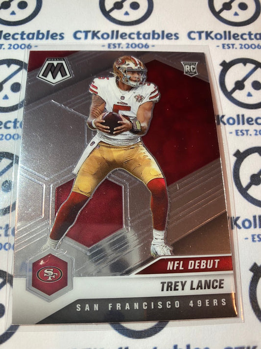 2021 Panini NFL Mosaic Trey Lance NFL DEBUT RC #244 49ers
