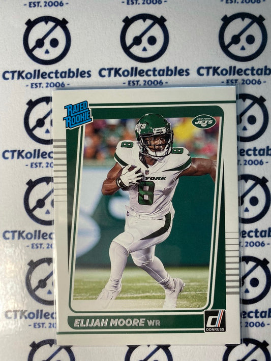 2021 NFL Donruss Rated Rookie Elijah Moore RC #271 Jets WR