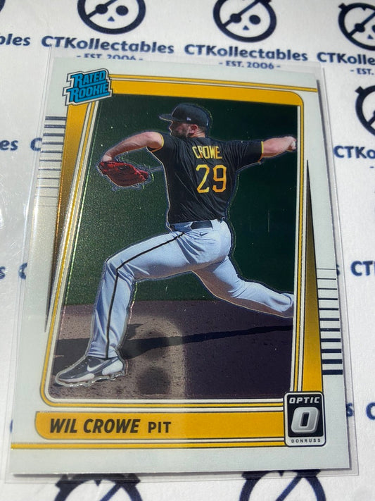 2021 Panini Donruss Optic Baseball Wil Crowe Rated Rookie #94 Pittsburgh