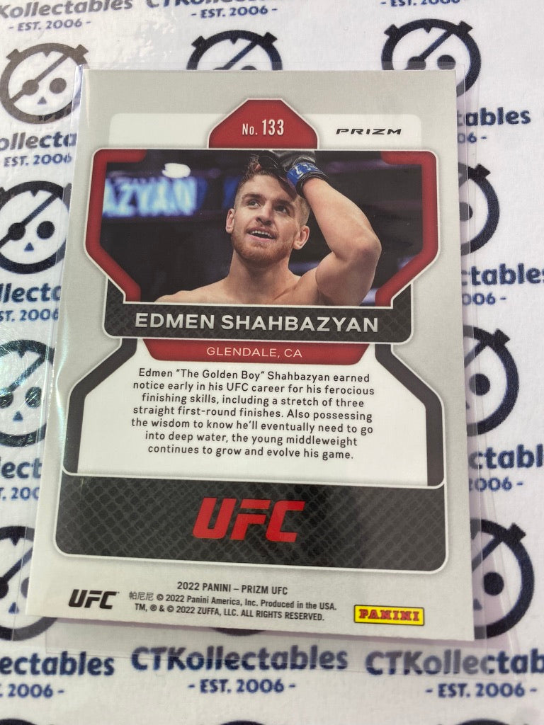 2022 UFC Panini Prizm Edmen Shahbazyan Silver Prizm #133 Middleweight