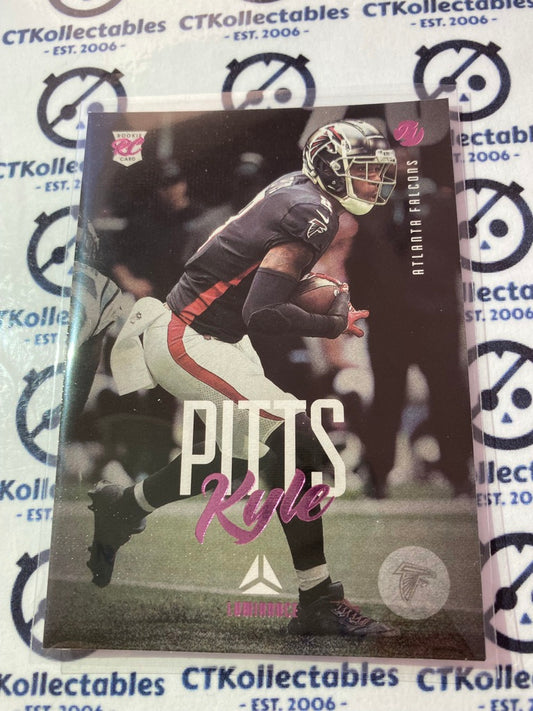 2021 NFL Chronicles Luminance Kyle Pitts Pink Rookie Card RC #210 Falcons