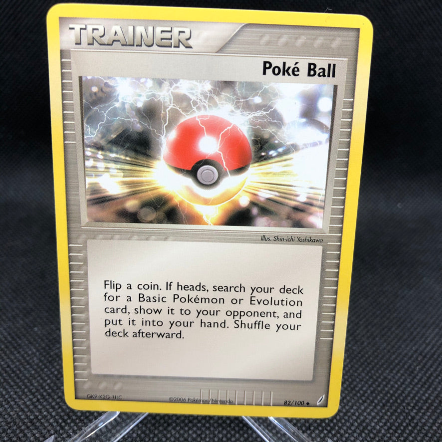 Poke Ball Base #82/100 EX Crystal Guardians Pokemon Card