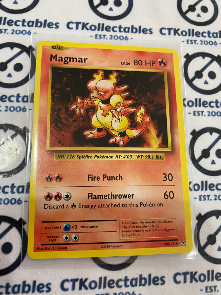 Magmar #20/108 Base Pokémon Card XY EVOLUTIONS