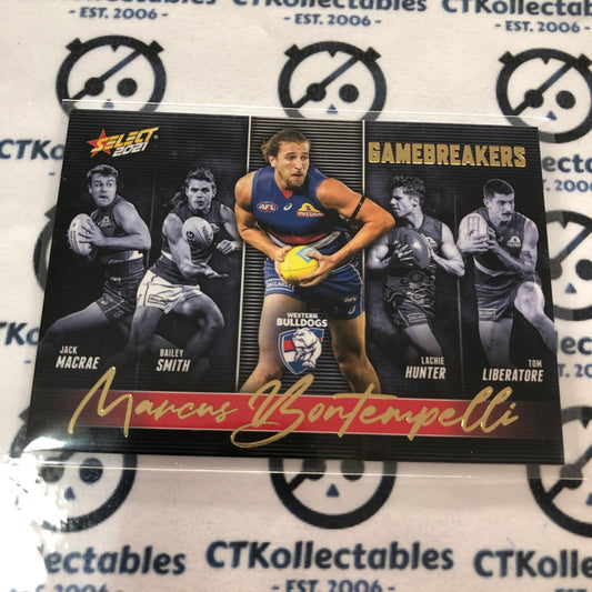 2021 AFL Footy Stars Gamebreakers Marcus Bontempelli GB86 Bulldogs