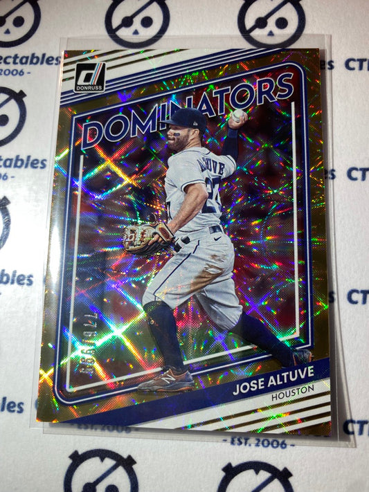 2022 Panini Donruss Baseball Jose Altuve Dominators #776/999 Houston