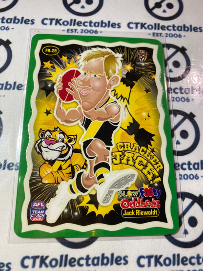 2021 AFL Teamcoach Jack Riewoldt Glow Oddbodz FB-28 Tigers