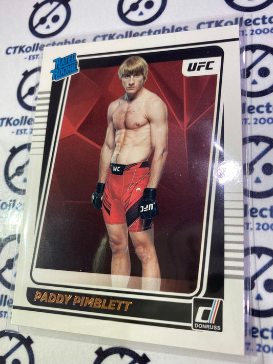 2022 UFC Panini Donruss Paddy Pimblett Rated Rookie #207 Lightweight