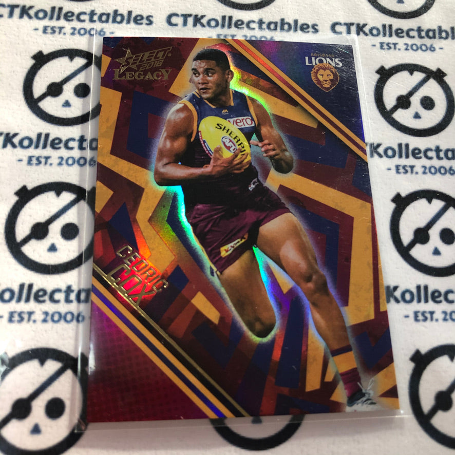 2018 AFL Select Legacy holographic Parallel Cedric Cox #227/350 #HP23