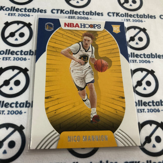 2020-21 NBA Hoops Nico Mannion rookie card RC #248 Warriors