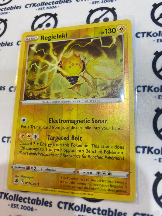 Regieleki Reverse Holo Rare #051/189 2022 Sword & Shield Astral Radiance Pokemon Card