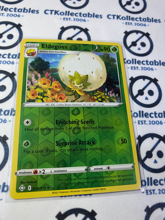 Eldegoss #015/072 Reverse Holo Pokémon Card Shining Fates